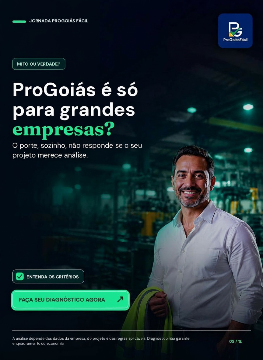 Slide ProGoiás para Pequenas e Médias Empresas
